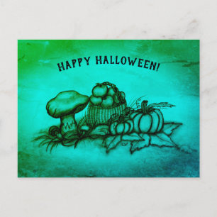 Postal Otoño, ¡Feliz Halloween!