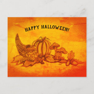 Postal Otoño, ¡Feliz Halloween!