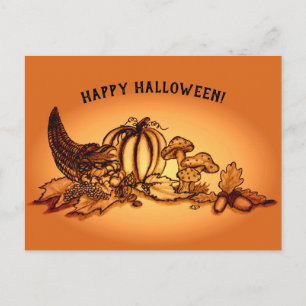Postal Otoño, ¡Feliz Halloween!