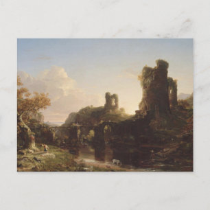Postal Otoño italiano de Thomas Cole Postcard