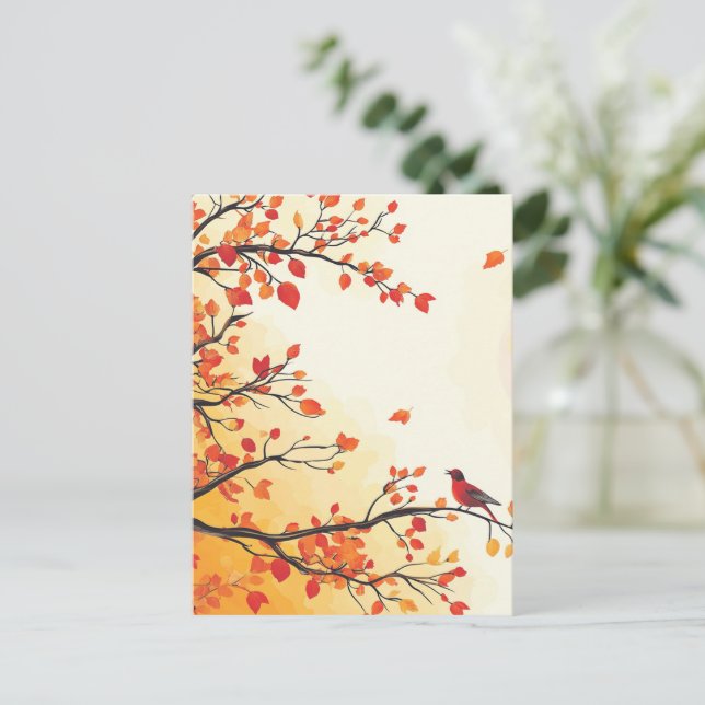 POSTAL OTOÑO Nº 1 (Anverso de pie)