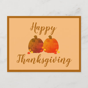 Postal Otoño/Otoño/Calabaza/Acción de Gracias