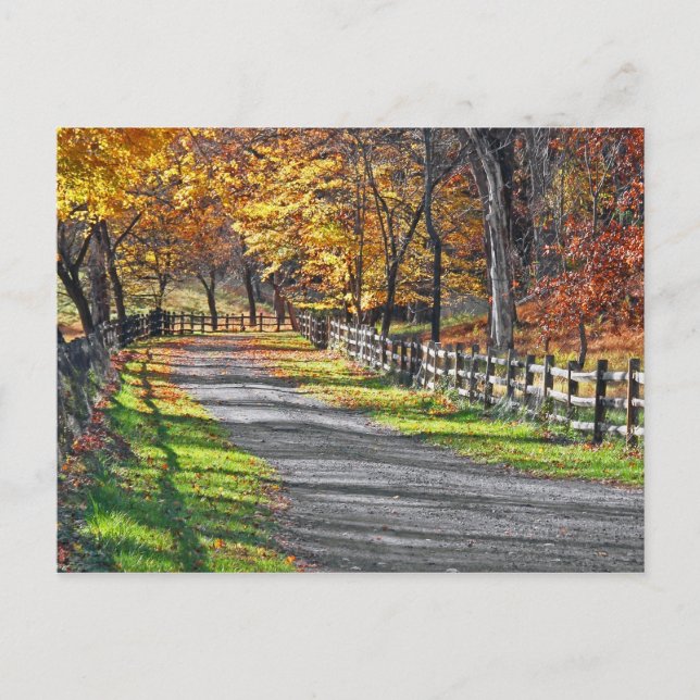 Postal Otoño rural (Anverso)