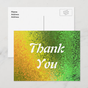 Postal Otoño Shades Green Yellow Gracias