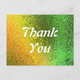 Postal Otoño Shades Green Yellow Gracias