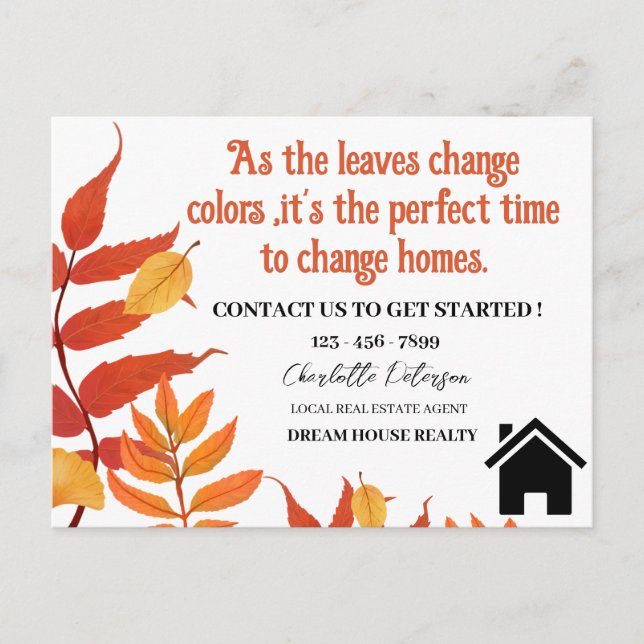 Postal Otoño Temporada Otoño Comercialización de la agric (Anverso)