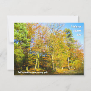 Postal Otoño Woods & Sunshine - Personalizado