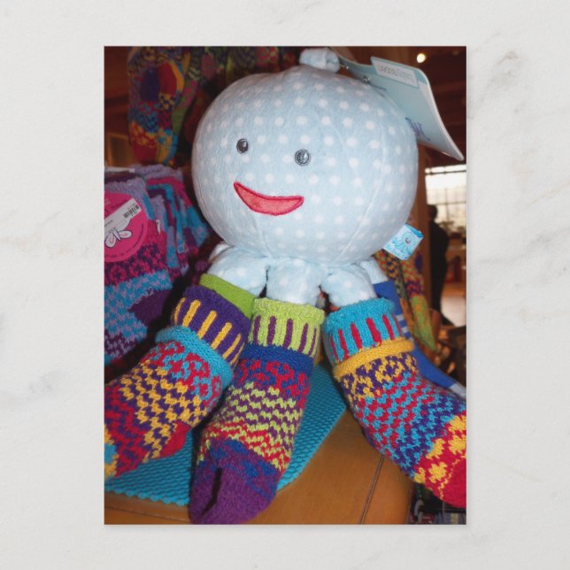 Postal Otopo Juguete Con Calcetines (Anverso)