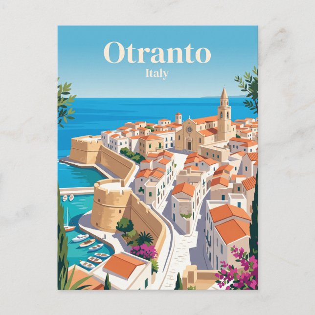 Postal Otranto, Italia (Anverso)