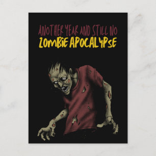 Postal Otro año y todavía no hay apocalipsis zombi 