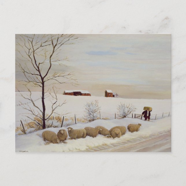 Postal Otro invierno duro (Anverso)