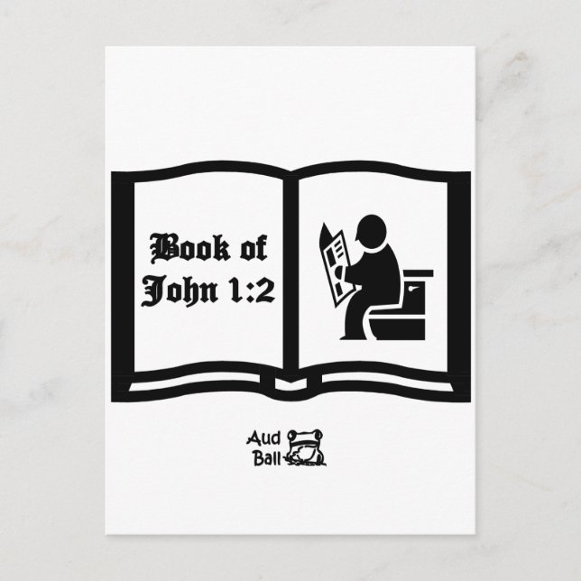 Postal Otro libro de John verse 1:2 (Anverso)