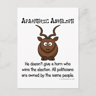 Postal Otro más votante apático