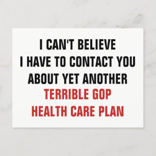 Postal Otro plan de salud terrible para el GOP