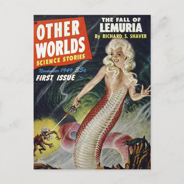 Postal Otros mundos Ciencia 1 (Anverso)