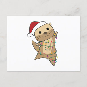Postal Otros Navidades Nieve a los animales de invierno