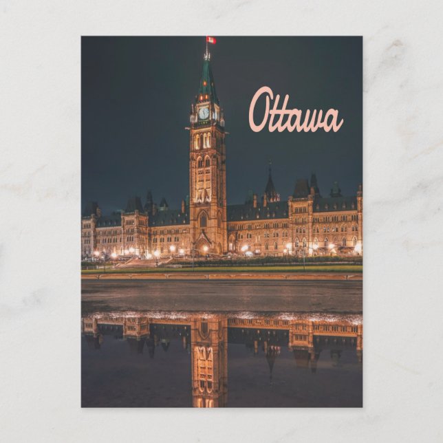 Postal Ottawa Canada Ontario Parliament Hill (Anverso)
