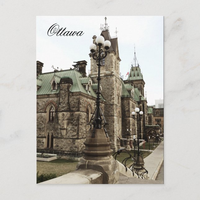 Postal Ottawa, Parliament Hill (Anverso)