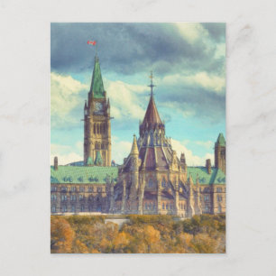 Postal Ottawa Parliament Hill Ontario Canada Art