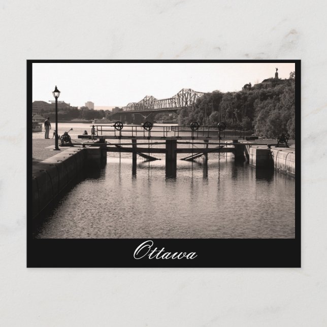 Postal Ottawa, Rideau Canal, (Anverso)