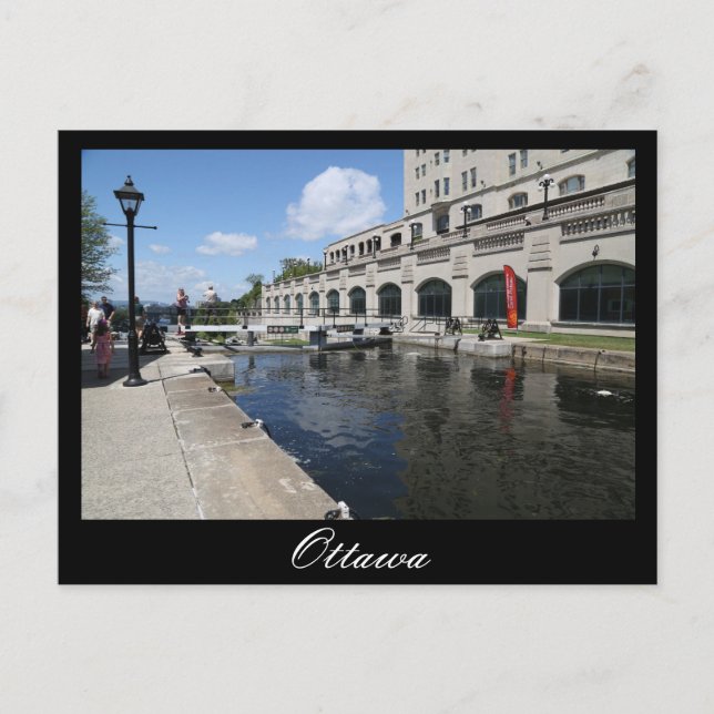 Postal Ottawa, Rideau Canal, Laurier (Anverso)