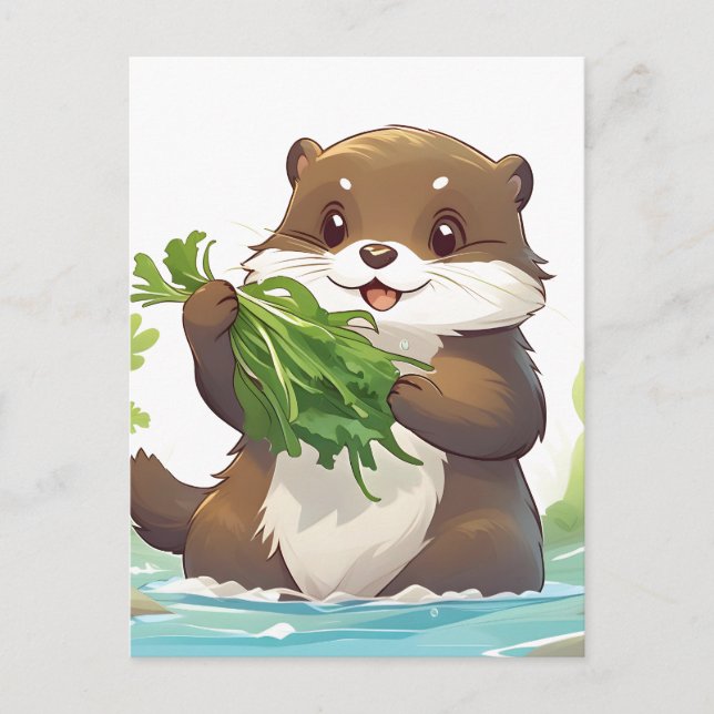 Postal Otter Adorable (Anverso)