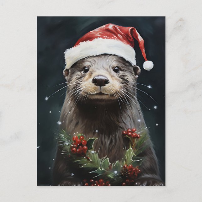 Postal Otter de vacaciones (Anverso)