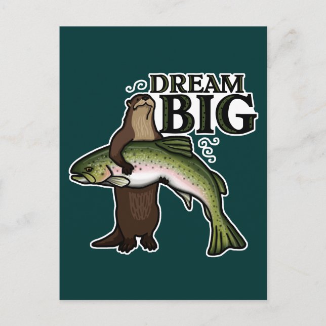 Postal Otter Dream Big (Anverso)