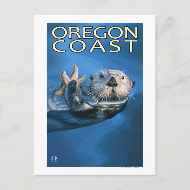 Postal Otter Oregon (Anverso)