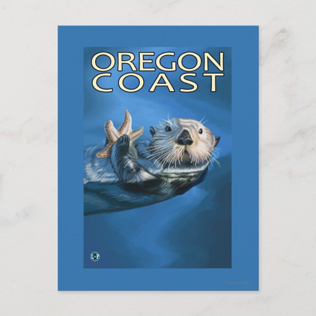 Postal Otter Oregon (Anverso)