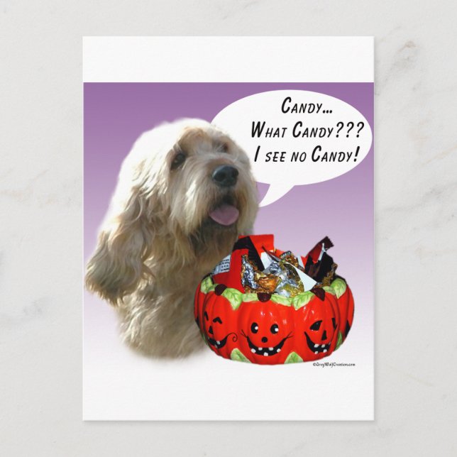 Postal Otterhound Halloween Candy (Anverso)