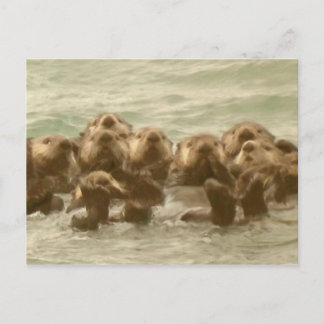 Postal Otters del mar