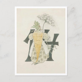 Postal Ottilia Adelborg Floral Vintage - Número 14