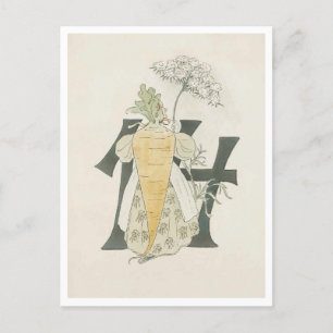 Postal Ottilia Adelborg Floral Vintage - Número 14