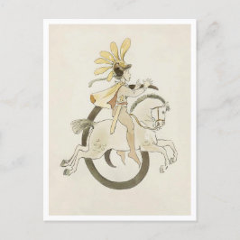 Postal Ottilia Adelborg Floral Vintage - Número 6