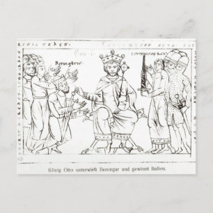 Postal Otto I Presentado a Berenger II
