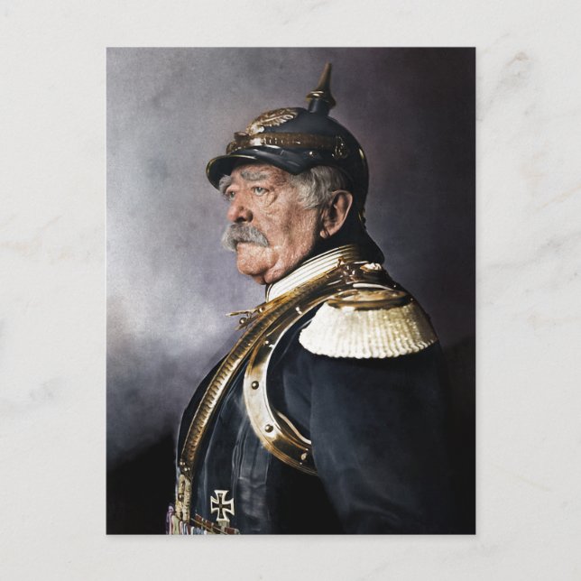 Postal Otto von Bismarck 1894 Colorizado (Anverso)