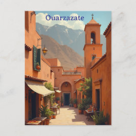 Postal Ouarzazate vintage minimalist paintings 