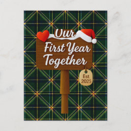 Postal Our First Year Together 2025 Wooden Sign