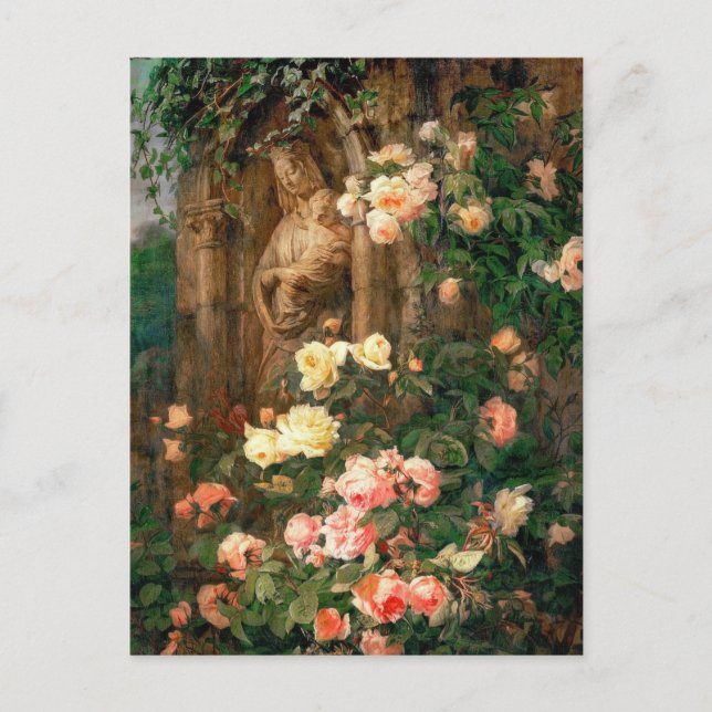 Postal Our Lady of the Roses - Madonna with child (Anverso)