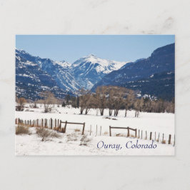 Postal Ouray, Colorado en invierno