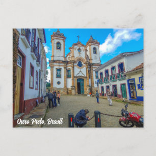 Postal Ouro Preto, Minas Gerais, Brasil, Iglesia