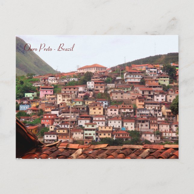 Postal Ouro Preto, Minas Gerais, el Brasil (Anverso)