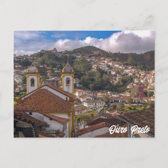 Postal Ouro Preto, Minas Gerais, Vista de Ciudad de Brasi (Anverso)
