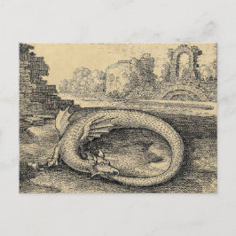 Postal Ouroboros Dragon muerde su propia cola