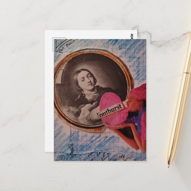Postal Outburst Messy Mixed Media Collage (Anverso/Reverso In Situ)
