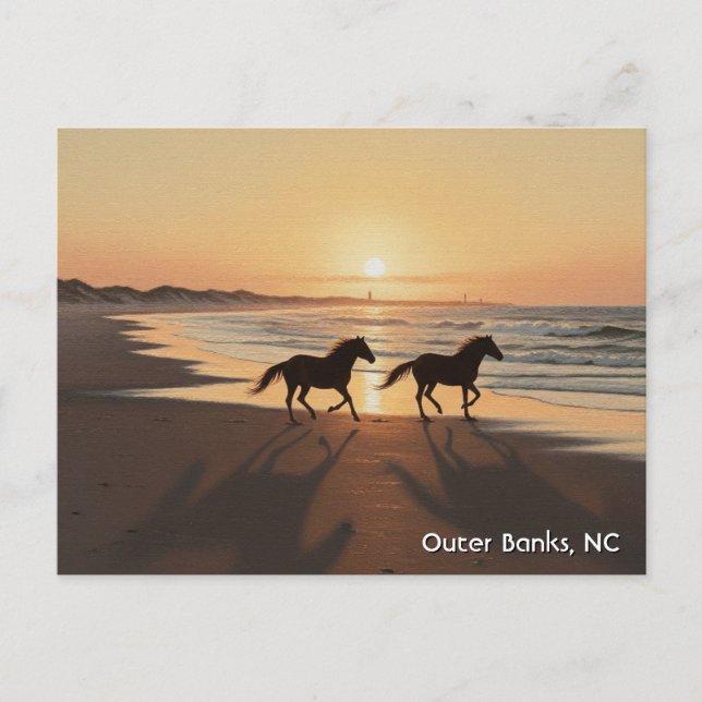 Postal Outer Banks North Carolina Travel (Anverso)