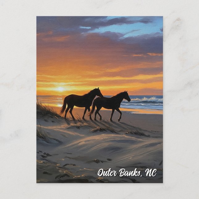 Postal Outer Banks North Carolina Travel (Anverso)