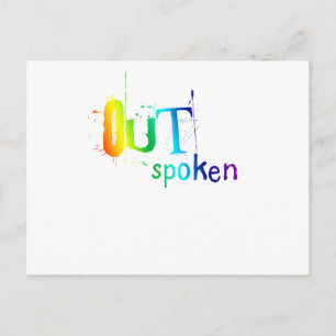 Postal OUTSpoken (arco iris)