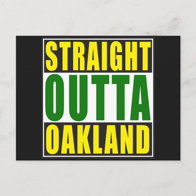 Postal Outta Oakland Green (Anverso)